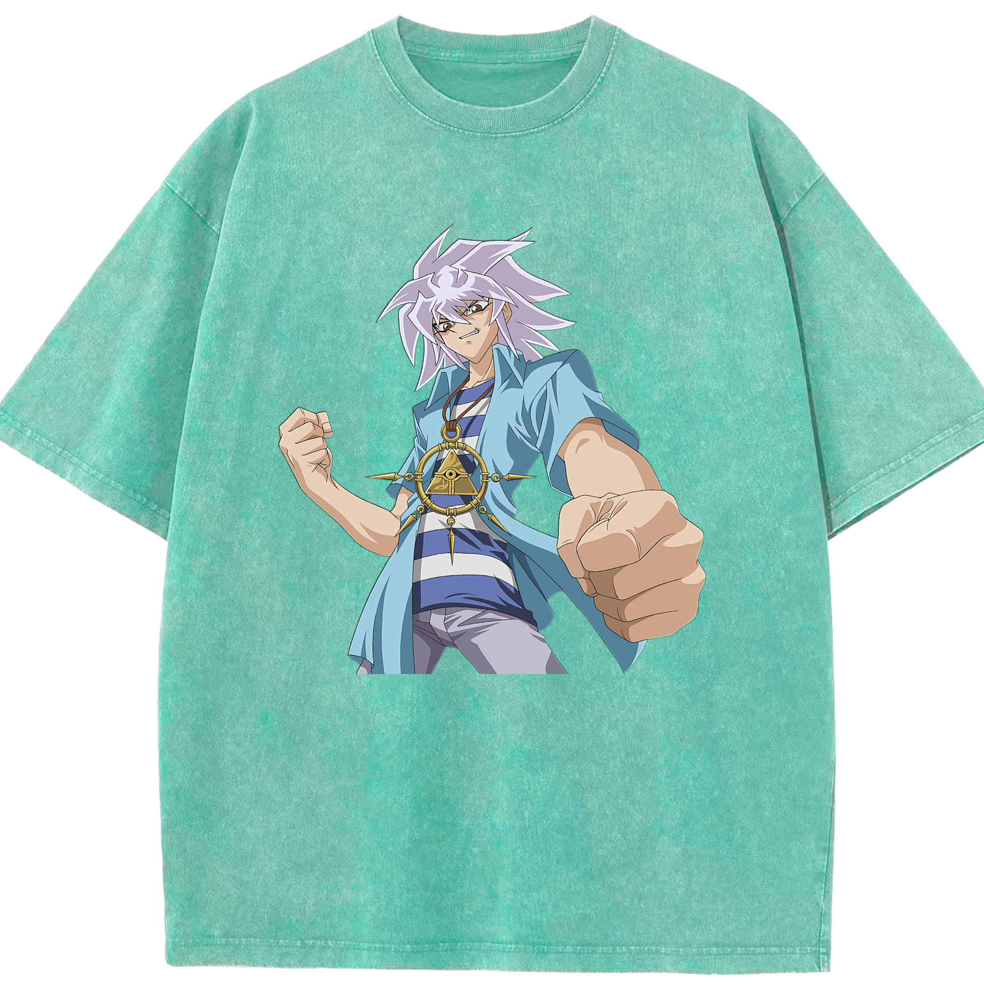 （画像用） 遊☆戯☆王 Yu-Gi-Oh! 綿100% ヴィンテージ風 半袖Tシャツ（フロントプリント）